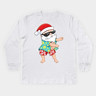 Flossing Santa Kids Long Sleeve T-Shirt